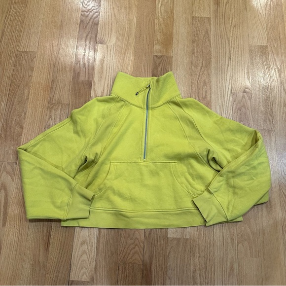 Lululemon Scuba Half Zip Electric Lemon XL/XXL - Picture 2 of 3